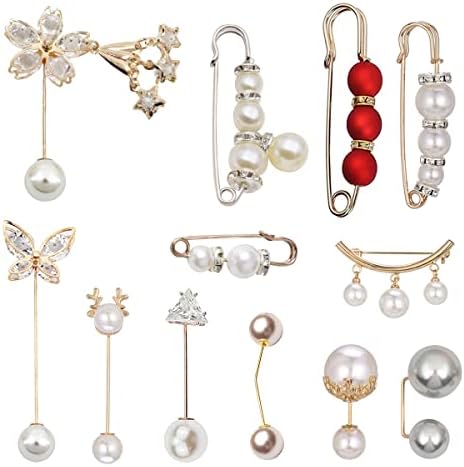 Épingle à Nourrice / Broche Perles - Ancienne - Occasion