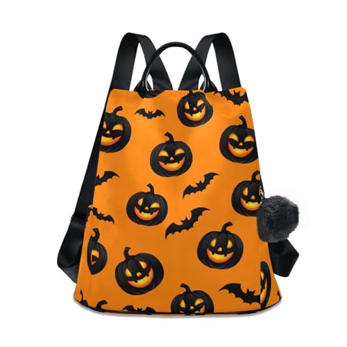 Sac à dos tendance orange Jack Pumpkins grand volume au design moderne