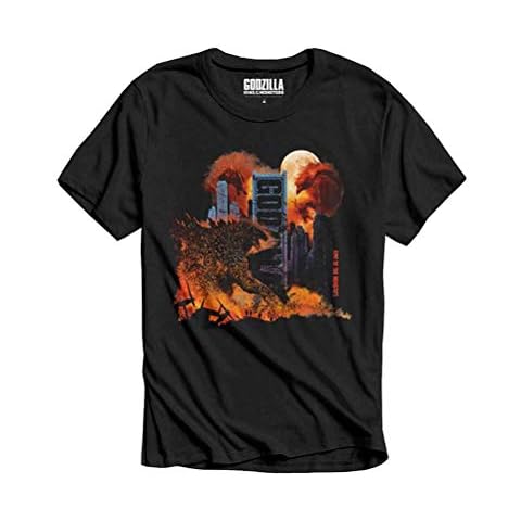 Camiseta Retro Styler para Hombre Godzilla City Cover