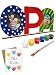 Opa Geschenk Enkel | einfach & schön | Holznamen bemalen & Fotos ankleben | Geschenk Opa, Geburtstagsgeschenk-Opa mit Farben & Pinsel & Zubehör