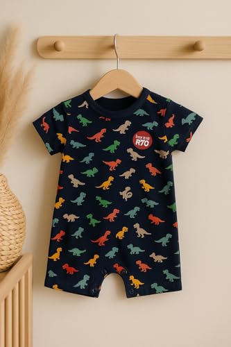 Image of TuddyBuddy 100% Cotton Romper /Jumpsuit /Bodysuit Set for Baby (Pack of 2 Playsuits)