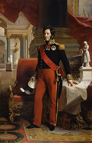 Louis Philippe Ier par Winterhalter impression sur toile salon 60x90cm