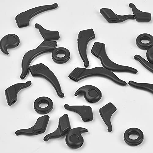 12 Paires Silicone Antidérapant Retenue de Lunettes, Confortable Crochet Anti-Dérapant Supports de Lunettes Réglables pour Lunettes de Soleil Lunettes de Lecture Lunettes (Noir) - Image 6