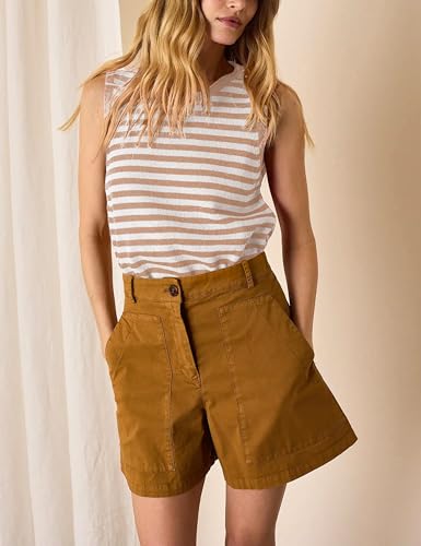 Image of Hongsui Women's Striped Color Block Sweater Vest Ribbed Knit Tank Tops Oversized Crewneck Pullover