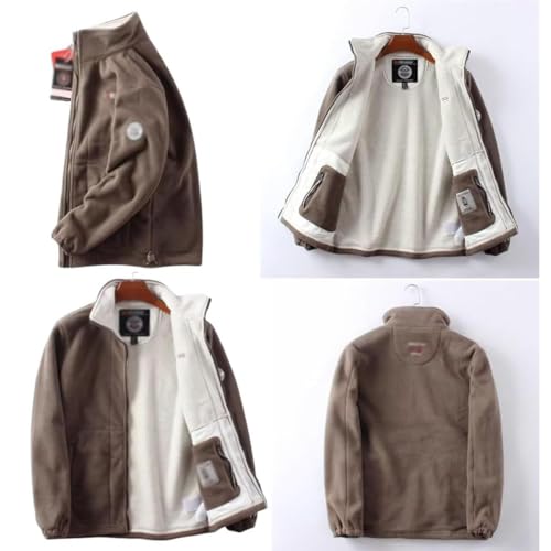 Double-Layer Fleece Hooded Jacket, 360-Degree Ultra-Warm Sherpa Jacket, Winter Full-Zip Polar Fleece Jacket3