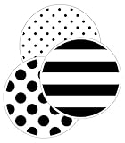 Schoolgirl Style Black, White & Stylish Brights 36-Piece Black and White Dots Bulletin Board Cutouts, Dot Classroom Cutouts, Cutouts for Bulletin Board, White Board, Black and White Classroom Décor