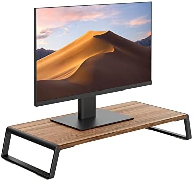 Upergo Monitor Stand Riser, Desktop ,Ergonomic Computer Riser Monitor Stand with Aluminum Feet for Laptops, Printers, PCs, Small TVs, Keyboard Storage, Monitor Riser Desk Organizer for Home & Office
