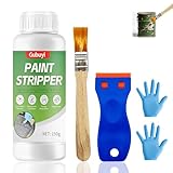 150g Sverniciatore per Legno, Paint Remover, Sverniciatore con Pennelli, Soluzione di Rimozione della Vernice, Altamente Efficace, Adatto per Superfici in Metallo, Legno e Pietra