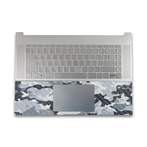 Image of Carbon Fiber Gaming Skin Compatible with HP Envy x360 16 inch (2023) - Gray Camouflage - Premium 3M Vinyl Protective Wrap Decal Cover - Easy to Apply | Crafted in The USA by MightySkins