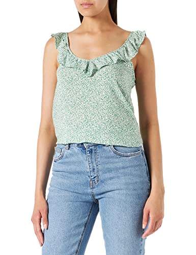 ONLY JdY Jdystarr Life Strap Frill Top Wvn, Verde Mediano/Abierto: Hojas de bailarín, 42 para Mujer Cover