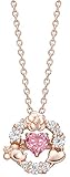 [ブルーム] 公式【ディズニー】 SMACK レディース ネックレス シルバー ピンクゴールドメッキ ダンシングストーン ハートモチーフ 0452-5133-0019-0000