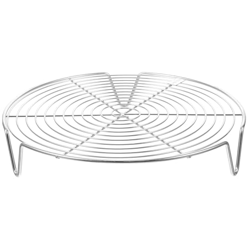 HOMOCONO Rejilla de Vapor de Acero Inoxidable 304 para Olla de Vapor, Diámetro Extra Grande 22 CM, Ligera y Compacta para Cocinar en Hogar