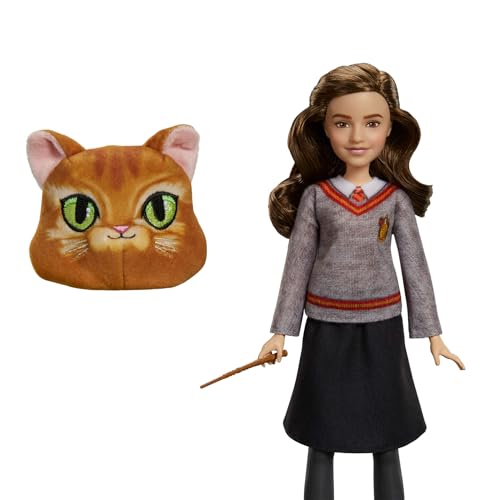 Mattel Harry Potter Poción multijugos Hermione Granger Muñeca y Conjunto, Uniforme de Hogwarts Inspirado en la película, 13 Accesorios y Burbujas, JGM21
