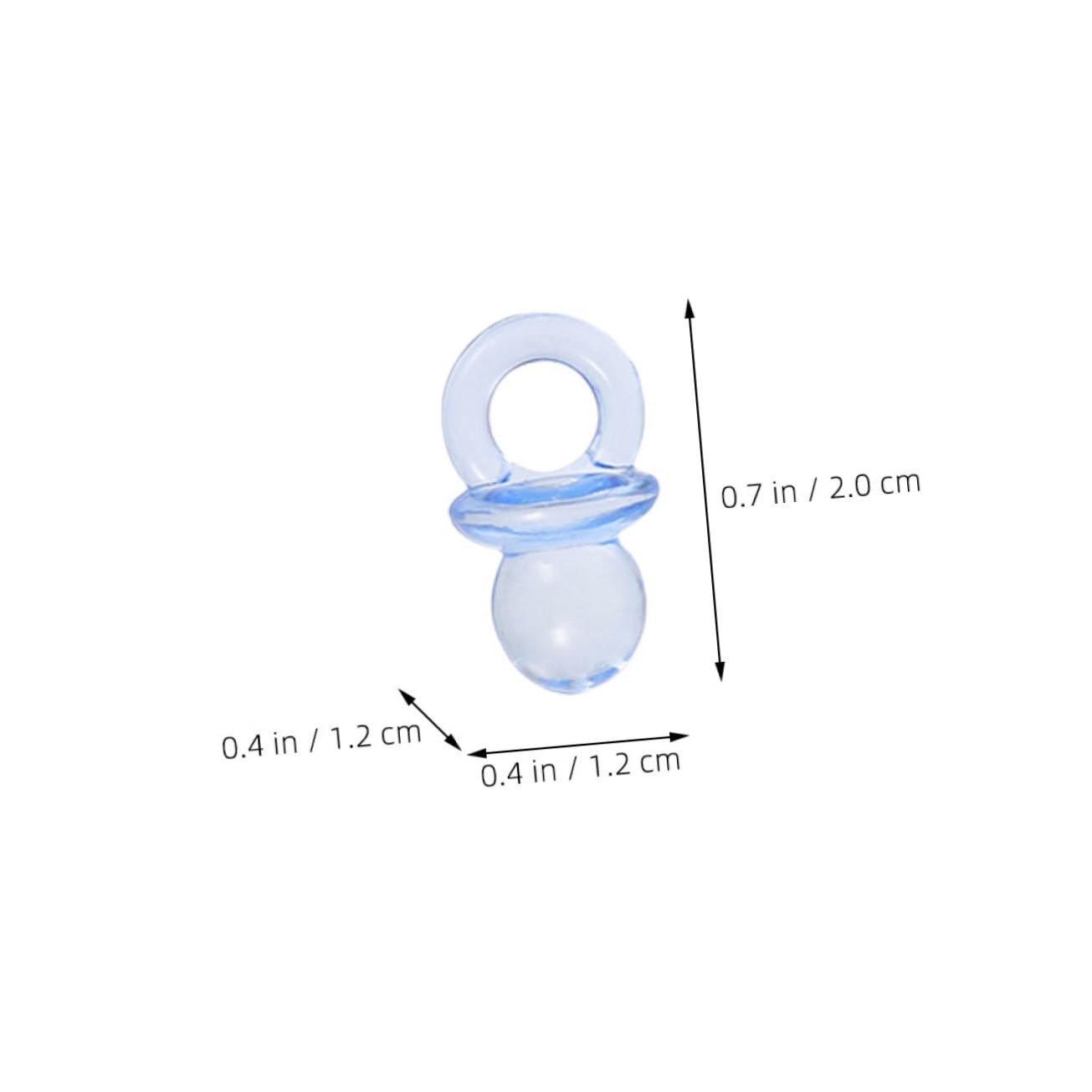 ORFOFE Baby Shower Decorations Mini Pacifiers 150 Pcs Acrylic Baby Shower Games