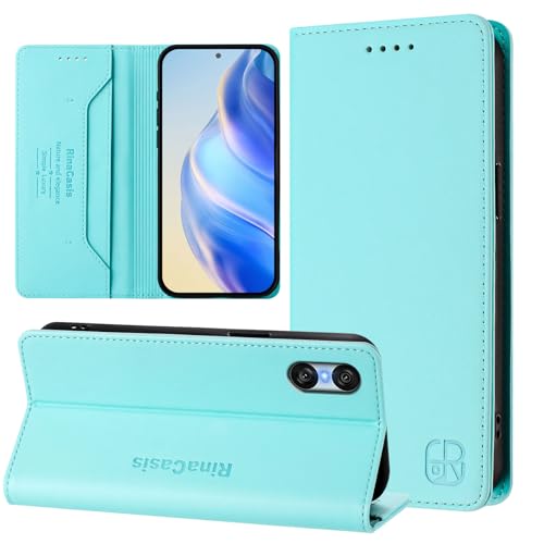 Rfvzubemok Compatible with Sony Xperia 10 VI 5G Magnetic Closure Wallet case Cover,Compatible with Sony Xperia 10 VI 5G Flip Kickstand Case TL