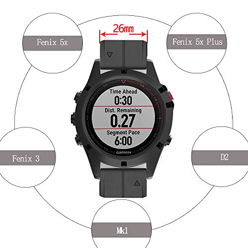 Mcxgl Replacement For Garmin Fenix 5X Strap Sport Silicone Watch Bands Fenix 5X Plus / Fenix 5X / Fenix 3 / Fenix 3 Hr #TOP1