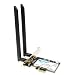 Produktbild MQUPIN WiFi 6 AX200 2974 Mbit/s PCI-E WiFi-Netzwerkkarte mit BT 5.0 Gigabit-Netzwerkkarte 802.11ac Wireless-Netzwerkadapter mit 2X 6dBi-Antenne für PC Win10 (WiFi 6 AX200 WIFI6 BT5.0 802.11ac)
