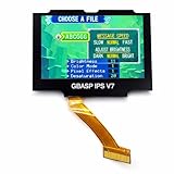【IPS V7】 GBASP用 ips液晶 キット ツール 自作用ゲームボーイアドバンスSP専用 バックライト 組み立て用 ディスプレイ 画面 スクリーン ガラス タッチ操作 リボンケーブル付き 換装 DIY 色 黒 ハンダ 玄人向け
