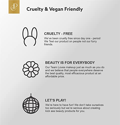 Cjp Beauty Makeup Brush - Certified Vegan-Friendly And Cruelty-Free - Gold Plated Aluminium Ferrule With Tapered Wooden Handle - Best For All Formulas (Powder Brush) #TOP4