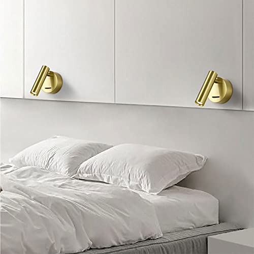 Foco de pared LED moderno con interruptor que elimina la fatiga visual nocturna 2