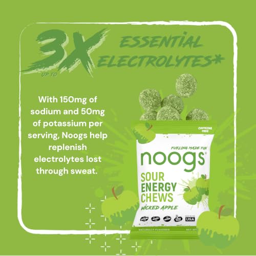 Noogs Wicked Apple Sour Energy Chews