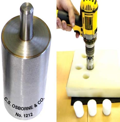 C.S. Osborne Round Foam Cutter #1212, Size 1/2" to 1-3/4", Upholstery Tools (1/2") image 5