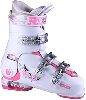 Roces 2016 Idea Adjustable White/Deep Pink Kids Ski Boots 22.5-25.5