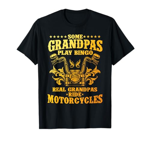 Cool Grandpa Motorcycle Design For Men Biker Motorbike Lover T-Shirt