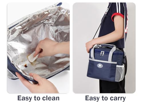 Abiyou 16L Borsa Termica, Borsa Pranzo Isotermica Con Tracolla Regolabile, Borsa Frigo Da Picnic, Borsa Frigo Da Campeggio, Porta Pranzo Borsa, Borsa Pranzo Portatile, Per Campeggio, Barbecue, Viaggi - 5