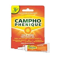 Campho Phenique Cold Sore Treatment Gel, Maximum Strength, 0.23 Oz