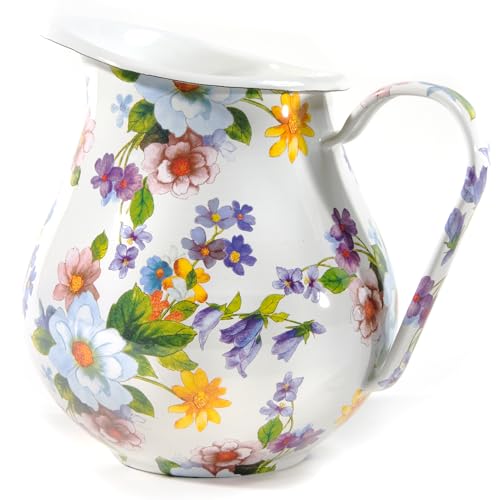 MACKENZIE-CHILDS Pitcher with Spout, White Flower Market