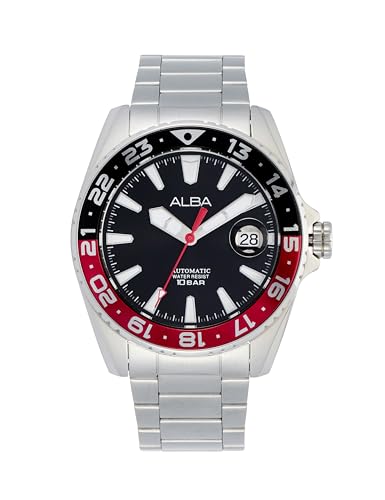 Image of Alba Men's Dual-Tone Bezel with Black Dial Automatic Watch - AU4073X1