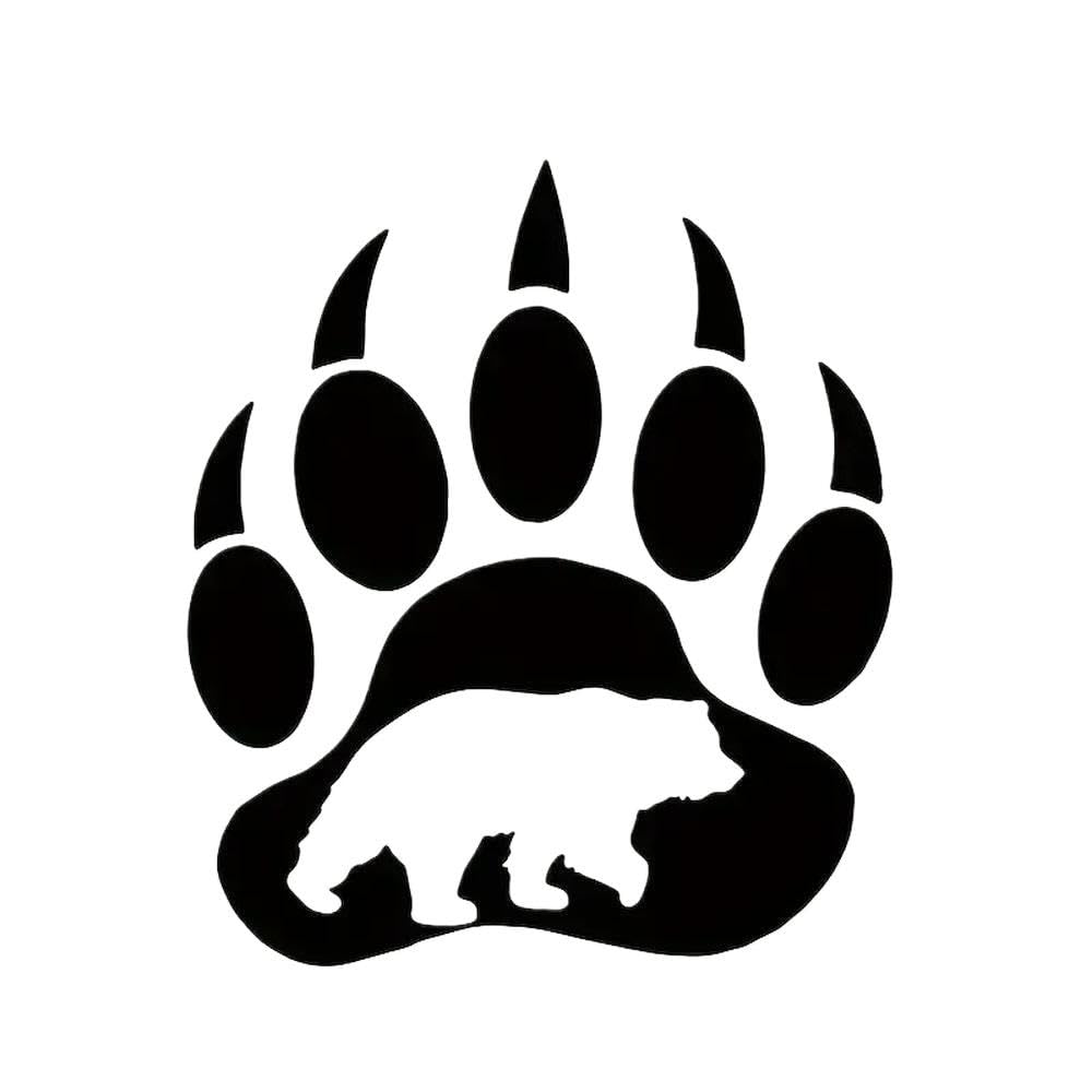 Animal Bear Paws Animal Footprints Stickers Waterproof and PVC