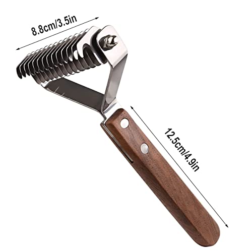 AIDIYA Coat King der Trimmstriegel Professional Pet Dematting Kamm Fellpflege Abisolierwerkzeug für Hunde und Katzen (8.8cm)