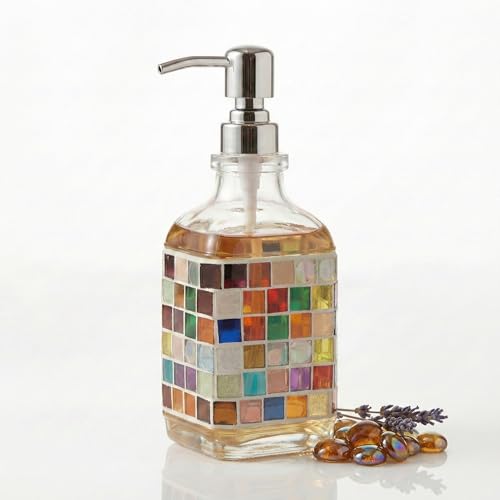 BOPPIE Soap Dispenser, Hand & Dish Soap Pump for Bathroom & Kitchen(Mosaic)