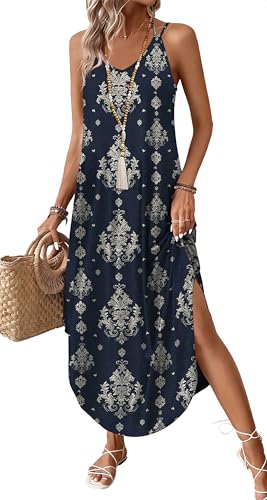 WIHOLL Plus Size Dresses for Curvy Women Summer Maxi Dress Beach Vacation Outfits Wedding Guest Dresses Spring Clothes Sundress Hawaiian Elegant Classy Cute Brunch Outfits Outfits Resort Wear XL