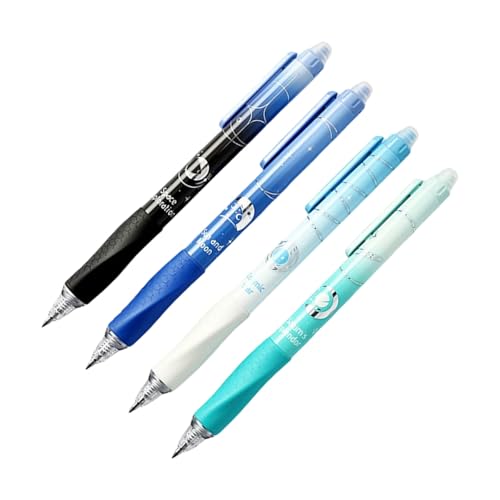4Pcs Erasable Gel Pen Ergonomic Silicone Grip Retractable Gel Inks Pen 0.5MM for Note Taking School Supplies Space Stars Gel Pen