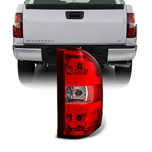 For Chevy Silverado Pickup Truck Red Clear Tail Light Tail Lamp Brake Lamp Passenger Right Replacement