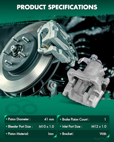 Image of SCITOO 19B2575 19B2574 Disc Brake Calipers Assembly with Bracket Fit For Audi TT Quattro 2000-2006,For Volkswagen For Jetta 2000-2005,For Volkswagen For Jetta City 2007-2009