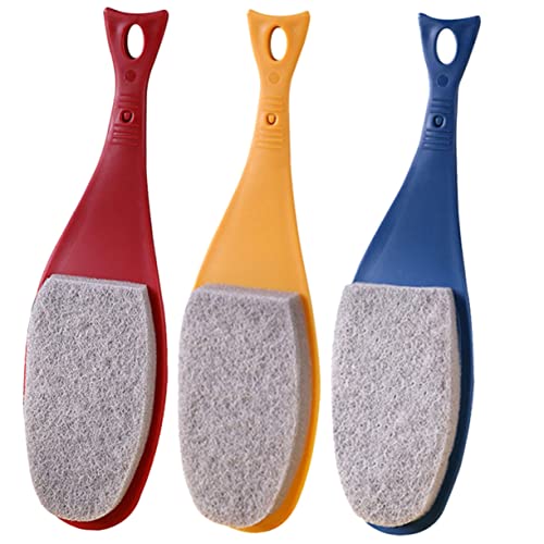 HOODANCOS Cleaning Brush Set 2-Sided Dish Scrubbers for Kitchen Bathroom Detachable Handle
