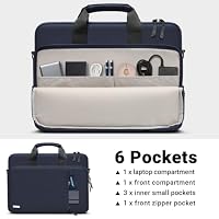 TECOOL 14 Zoll Laptoptasche, 360° Schutz Laptop Schultertasche Tasche – Ansicht 5