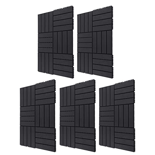 Dalles de terrasse dalles plastique emboîtables 30 pcs extérieur étanche
