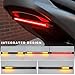 XJVSS Car LED Light Strip, 8 Inch Flexible Lights Bar 12V Tail Brake Stop Turn Signal Lamp, Waterproof 32LED 2835 SMD Light Strip Dual Color Indicator Lamp for Car Motorcycle ATV