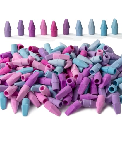 Image of Mr. Pen- Pencil Erasers Toppers, 500 Pack, Colorful | Latex Free, No Smudge, Mr Pen Erasers for Pencils