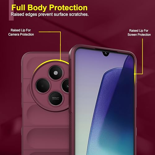 Image of Zapcase Back Case Cover for Poco M7 5G | Compatible for Poco M7 5G Back Cover | Liquid Silicon Magic Case with Camera Protection | Plum