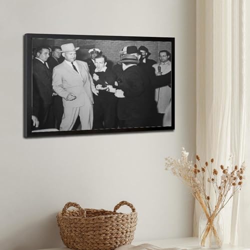 Tableau Jack Ruby Shoots Lee Harvey Oswald, Cadeau Idéal Historien 40x61 - 3