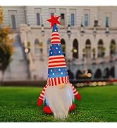 RYGHEWE Patriotic Decorations Dwarf July 4Th Faceless Doll Decorate Independence Day Veterans Orn...