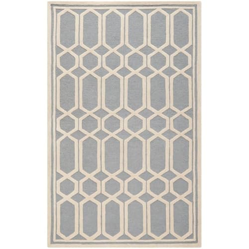 Image of Hand Tufted Wool Carpets Anti Shedding Rug Modern Carpets for Living Room Size 12x16 Feet