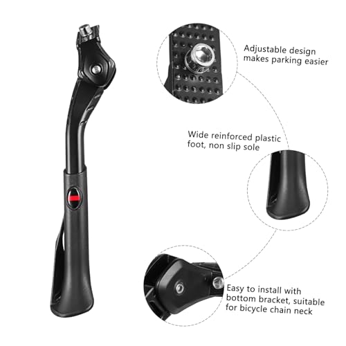 Béquille réglable de vélo en alliage d'aluminium robuste pour VTT