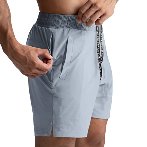 Lempue 2 Pack Workout Gym Shorts for Men 5 Inch Lightweight Running Shorts Quick Dry Sports Athletic Shorts with Pockets